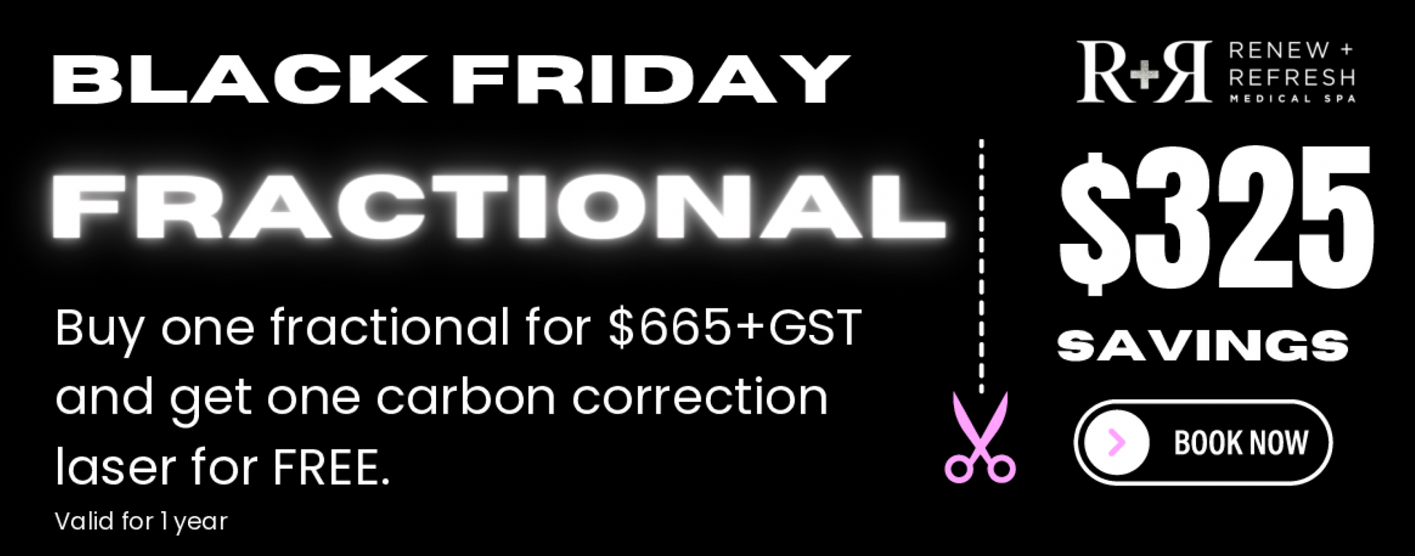 Buy 1 Fractional Laser Treatment Get a FREE Carbon Correction Laser Peel