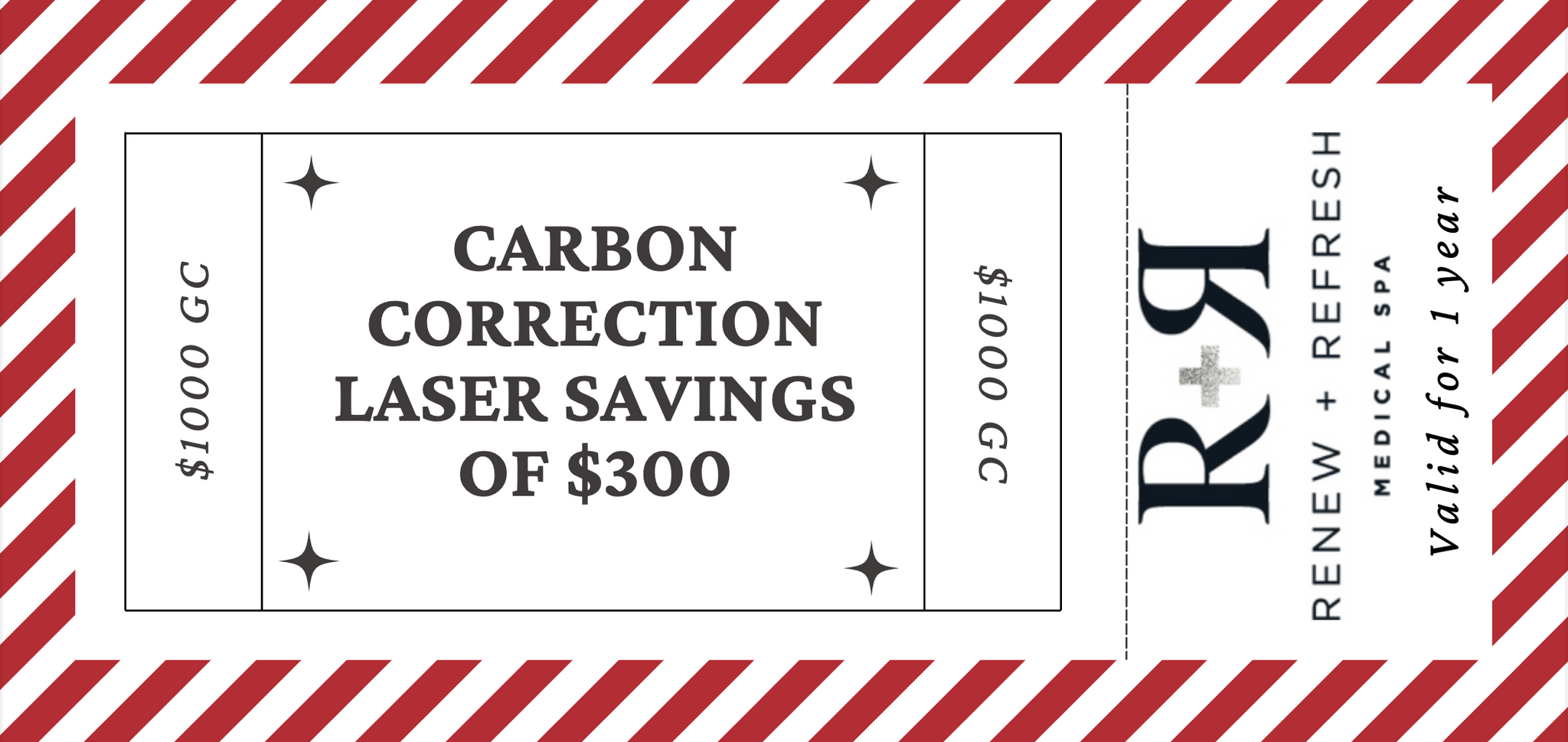 $1,000.00 GC + Carbon Correcting Laser