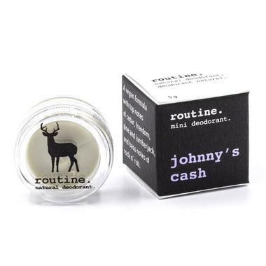 routine mini, Johnny's Cash, Natural Deodorant, 5g