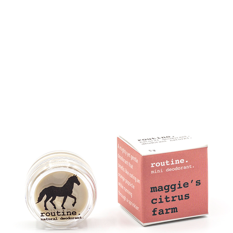 routine mini, Maggie's Citrus Farm, Natural Deodorant, 5g